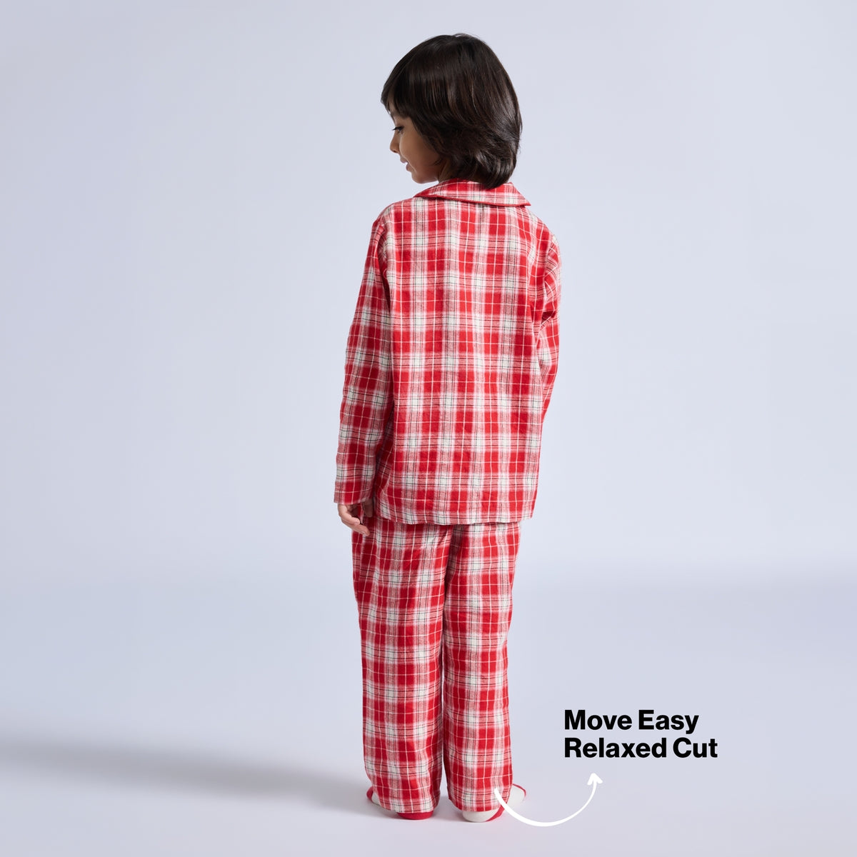 Nykd by Nykaa Family Matching Twinning Cotton Pyjama Set of 2 for Boys & Girls NYS952 Red Pink