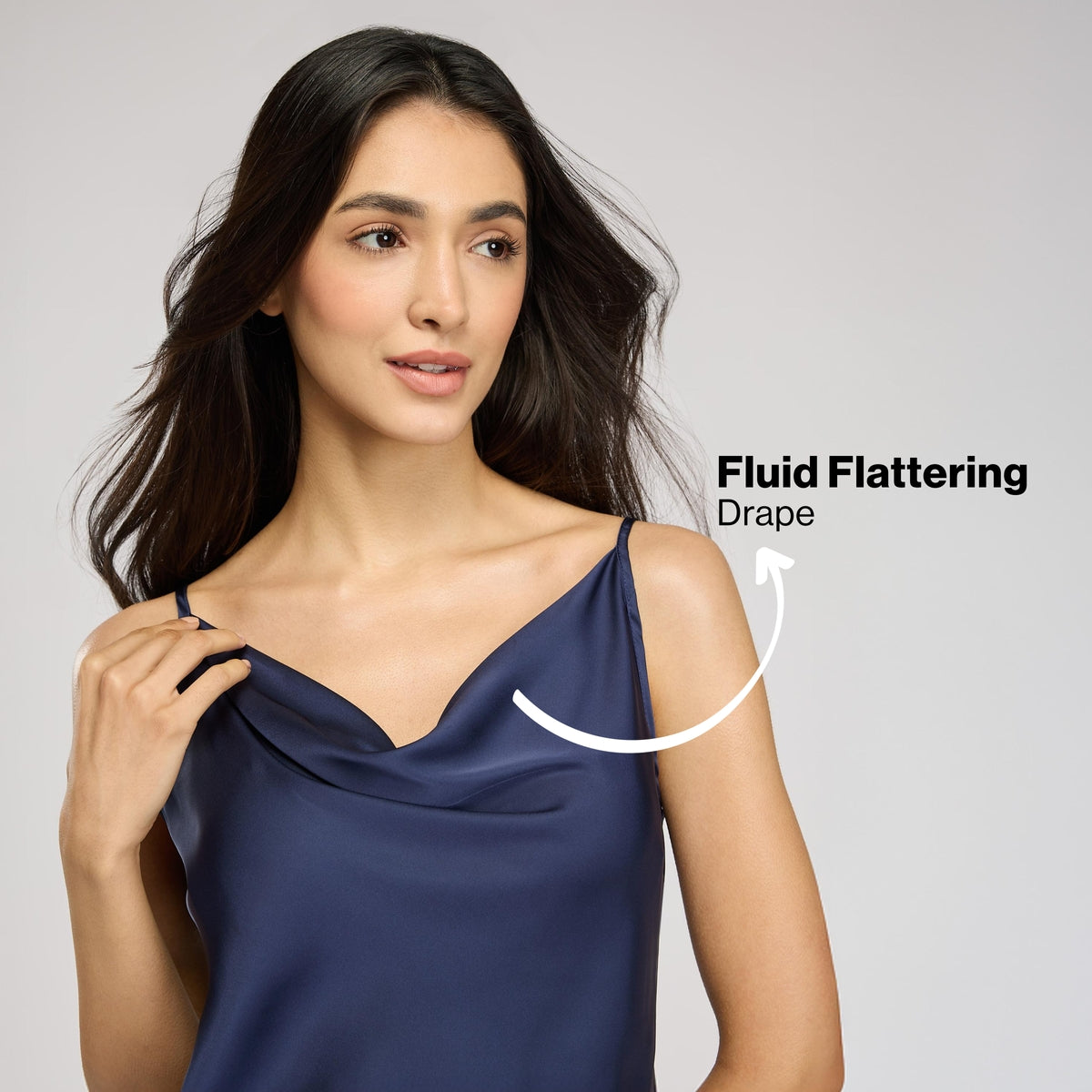 Nykd By Nykaa Luxe Satin Cami Top & Shorts Set of 2 - Bridal Edit - Nys958 Navy Blue