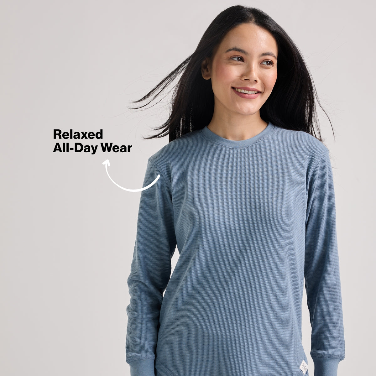 Nykd By Nykaa Waffle Pajama Set of 2 with Long Sleeved Flattering Hem Lounge Top Nys966 Blue