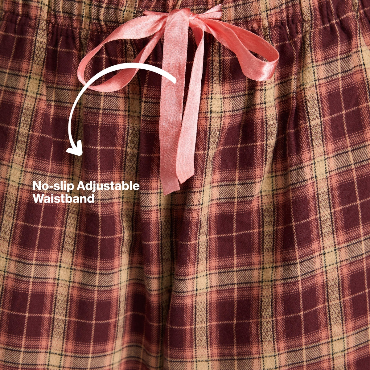 Nykd by Nykaa Set of 2 100% Cotton Flannel Pyjama With Full Sleeve Graphic Tee Nys969 Brown & Peach