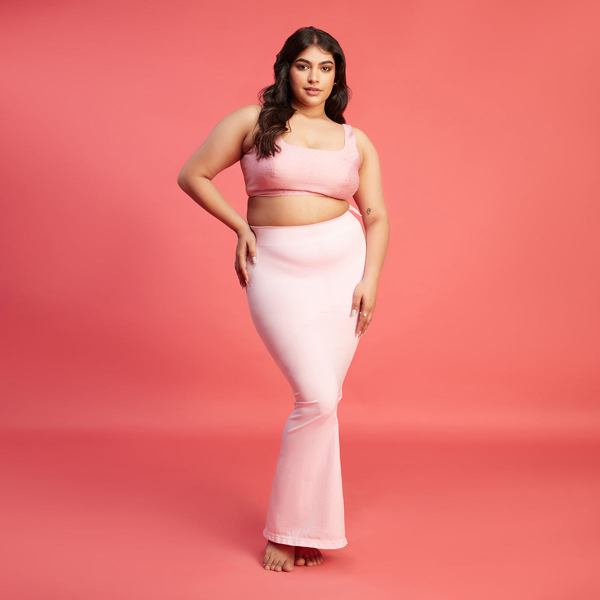 Nykd by Nykaa Shapewear with Drawcord for Super support - NYSH021-Pink