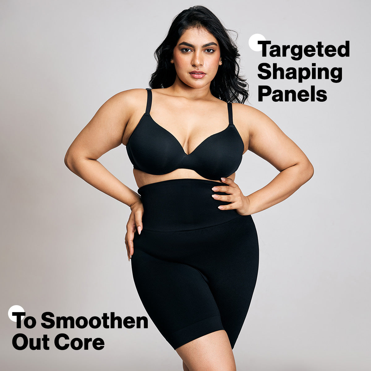 Waist and Thigh Shaper-NYSH02-Black