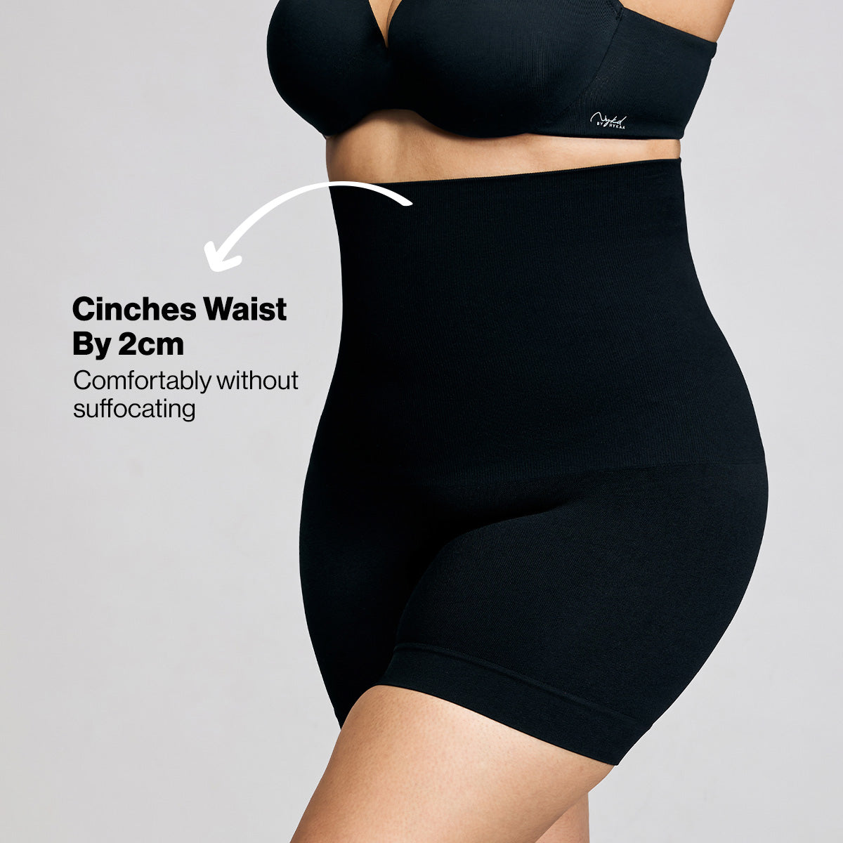 Tummy shaping High coverage shorties-NYSH03-Jet black