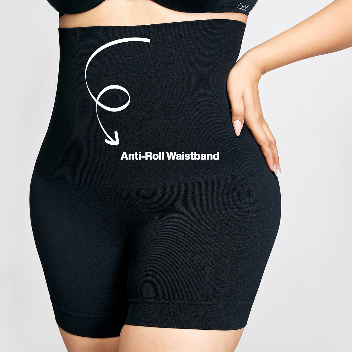 Tummy shaping High coverage shorties-NYSH03-Jet black