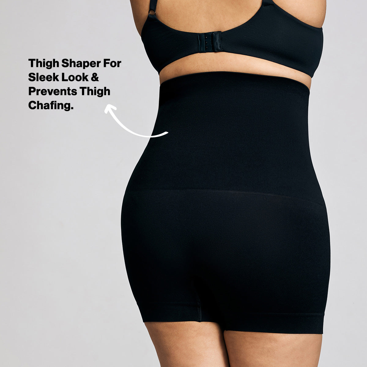 Tummy shaping High coverage shorties-NYSH03-Jet black