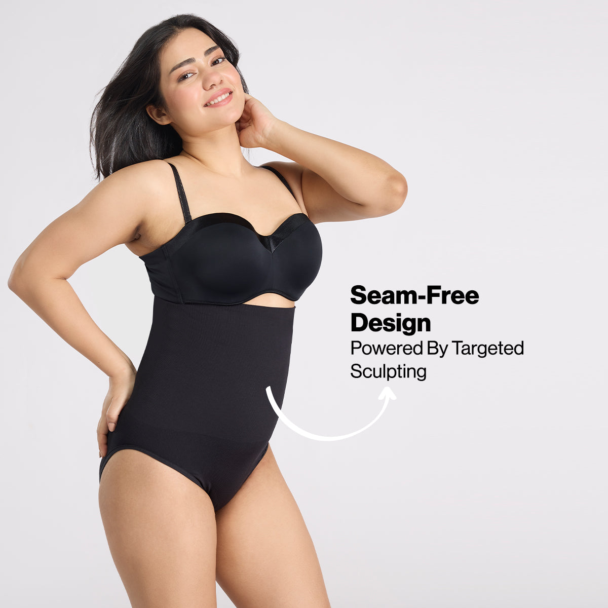 Nykd By NYkaa High Waist Seamfree Everyday Shapewear NYSH39 - Black