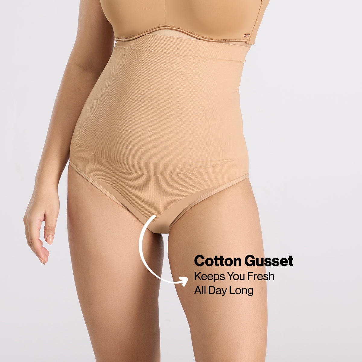 Nykd By Nykaa High Waist Seamfree Everyday Shapewear NYSH39 - Tan