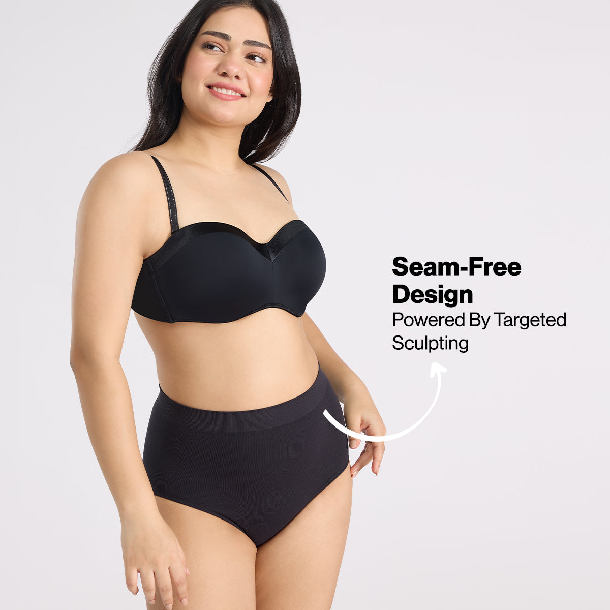 Nykd By Nykaa Everyday Seamfree Shaping Panty NYSH40 - Black