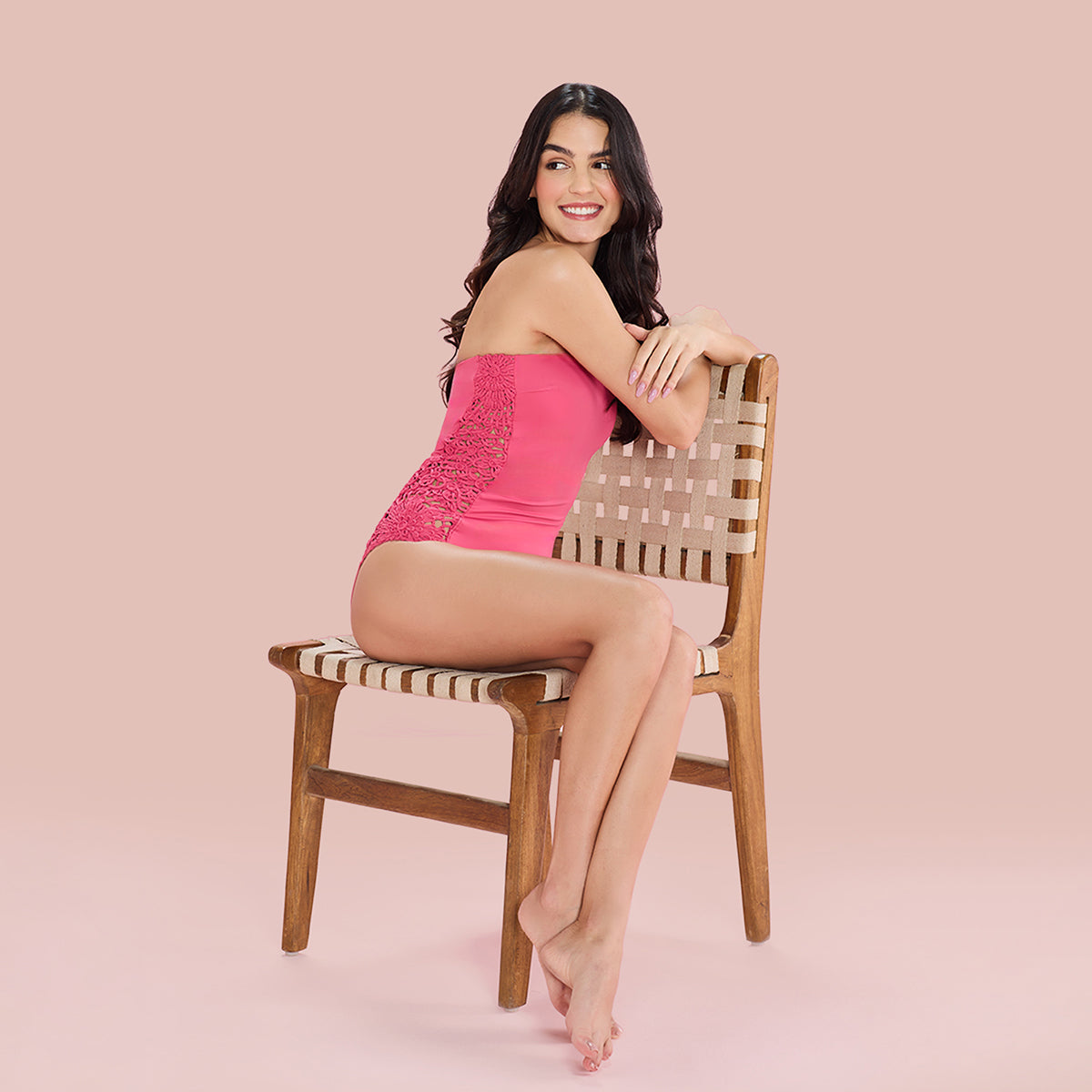 Nykd by Nykaa Chic One-Shoulder Swimwear NYSW15 Pink