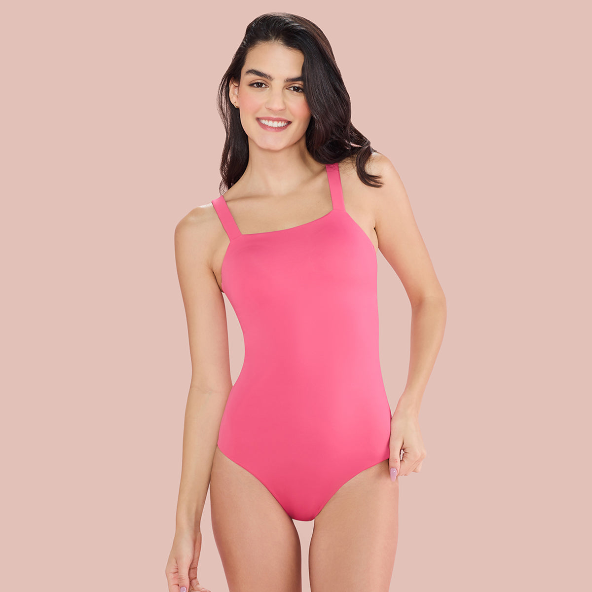 Nykd by Nykaa Chic Square Neck Swimwear NYSW19 Pink