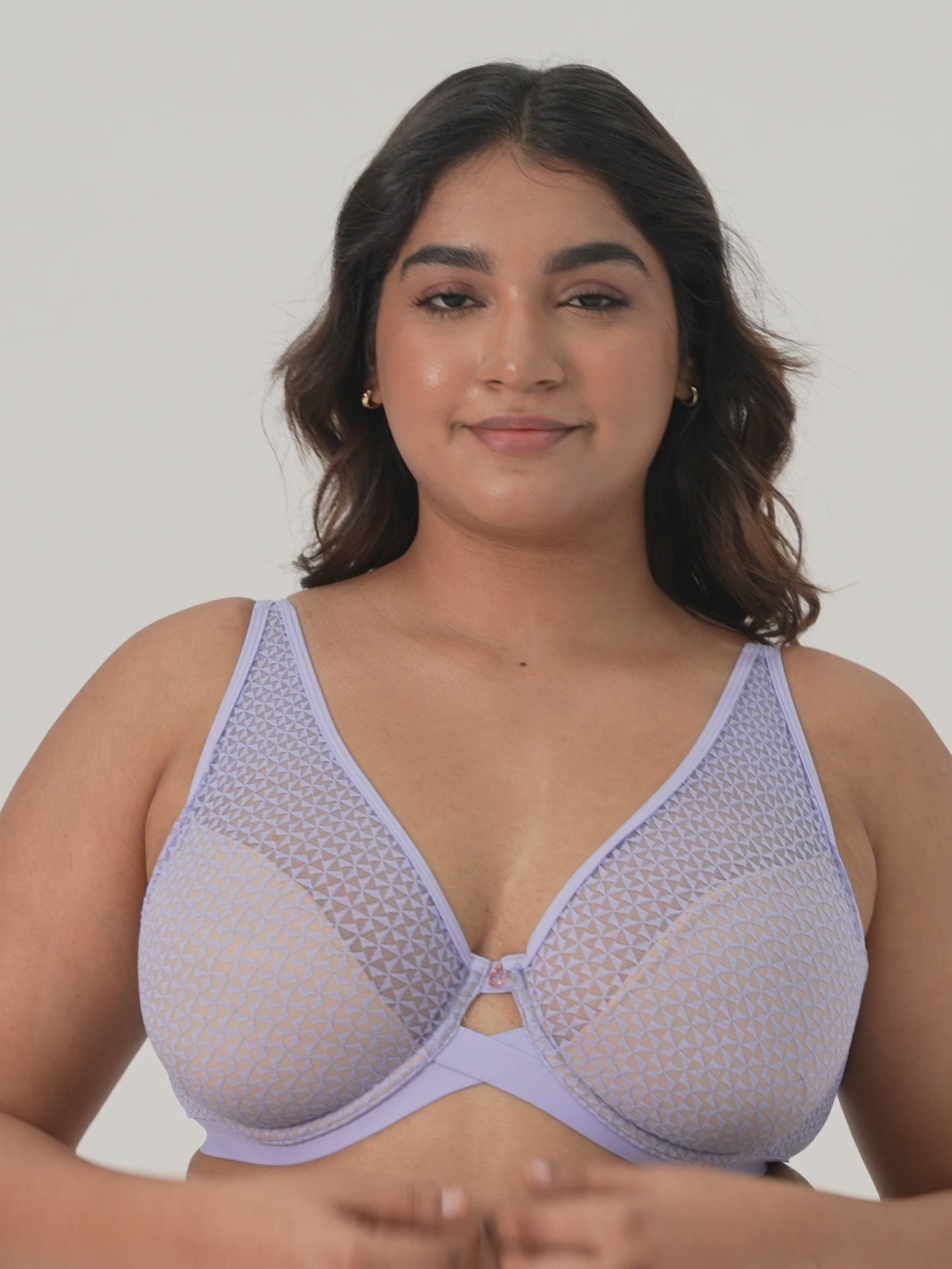Buy Nykd by Nykaa Floral Mesh Underwired Non-Padded Lace Bra - NYB221 White  online