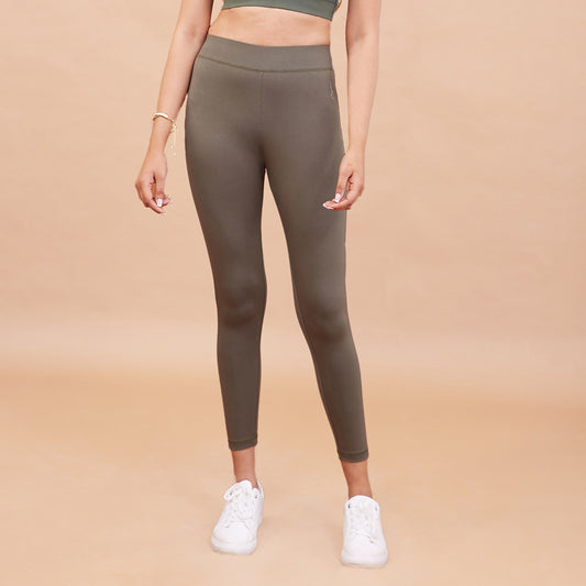 Buy Nykd All Day High rise Color Block Breathable Leggings - NYK029 - Deep  Taupe+Mahogany online