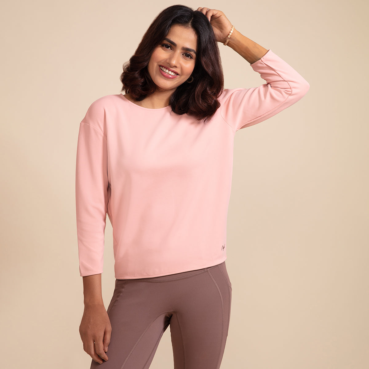 Nykd All Day Comfy Cozy Top - NYAT201 Mellow Rose