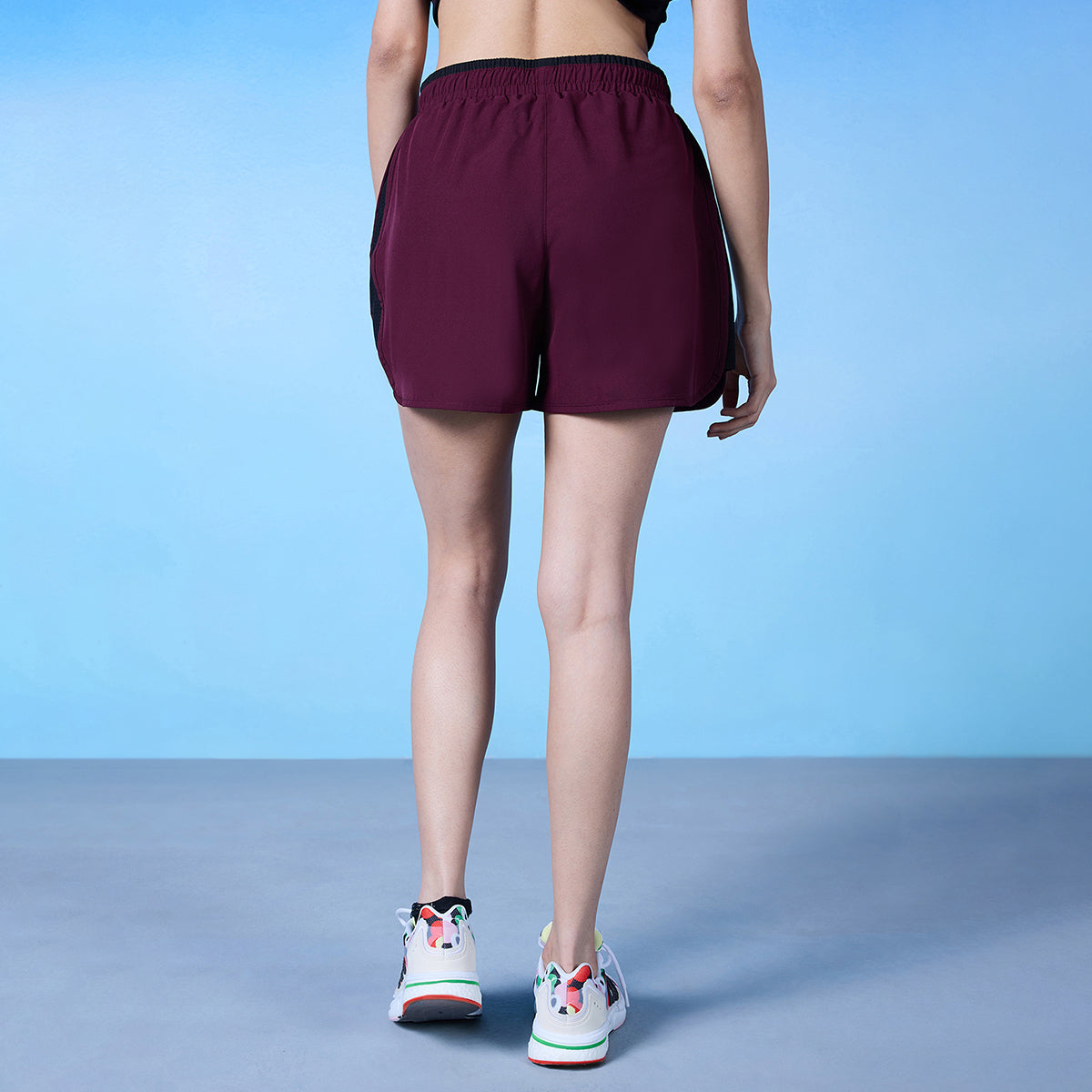 Nykd All Day Woven Athletic Shorts - NYAT275 - Red violet