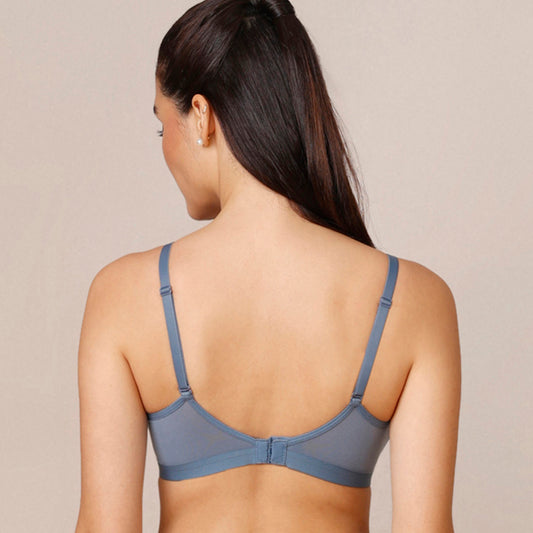 Buy NYKD By Nykaa Breathe Cotton Padded Wireless Transparent Back Bra 3-4th  Coverage - Rose NYB007 online