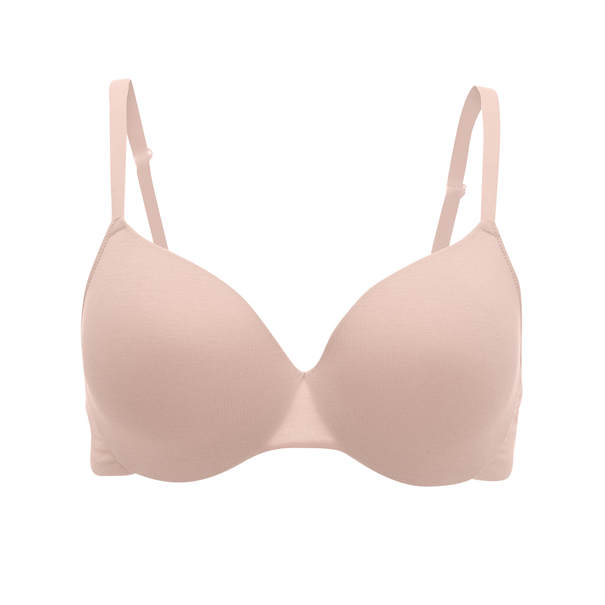 Modal Akin to Skin Padded Wired T-Shirt Bra 3/4th Coverage-Nude NYB012