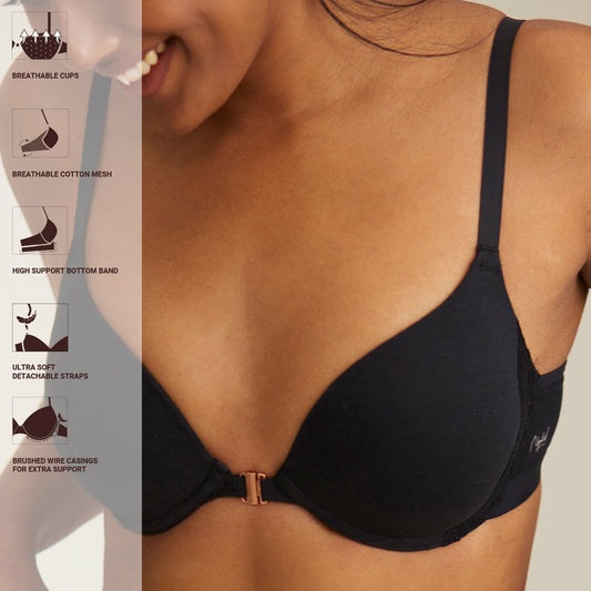 Onschedul Bra,Sursell Posture Correction Front-Close Bra,Comfy Bra Front  Closure 