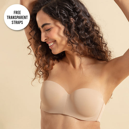 Buy NYKD by Nykaa Perfect Shaping Infinity Mesh Padded Bra  Solid, Padded,  Wire-Free Elegance - NYB202,Skin,32C at