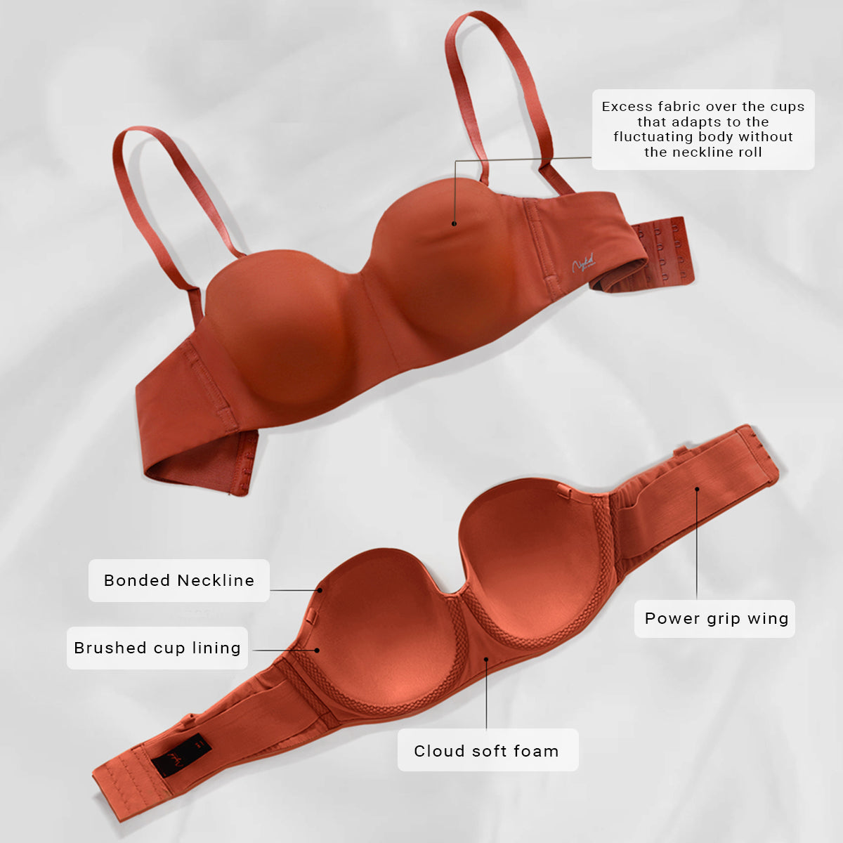 Buy Nykd by Nykaa The Ultimate Strapless Bra - Wine NYB027 online