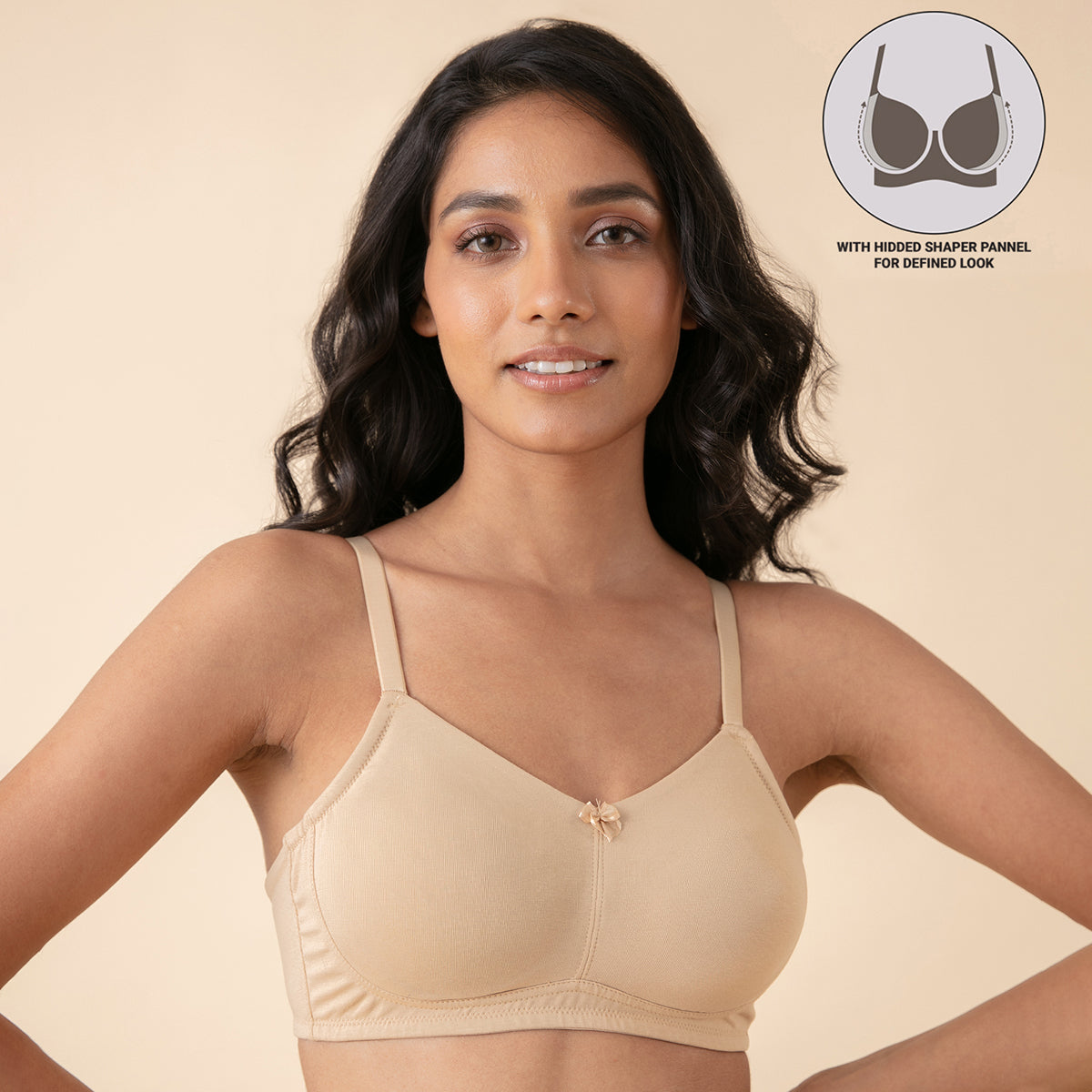 Soft Cup Wireless Hold Me Up Full Coverage - Nude NYB062