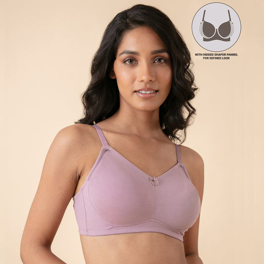 Buy NYKD Soft Cup Easy Peasy Slip On Everyday Bra for Women, Wireless, Full  Coverage, Support Shaper, Non Padded Sports Bra Bra, NYB113, Beige, XS, 1N  at