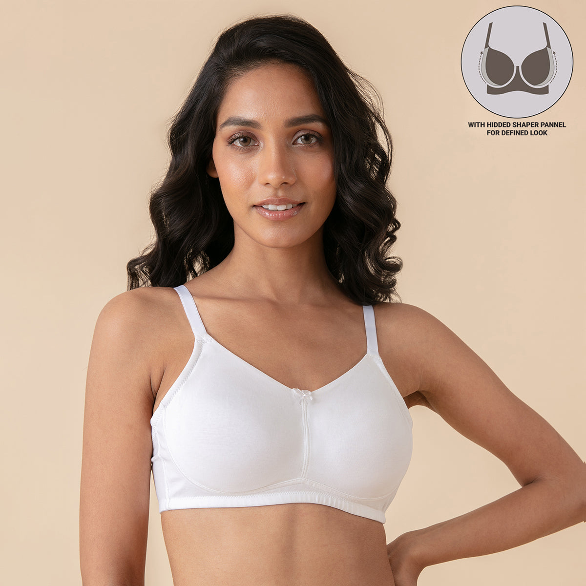 Soft Cup Wireless Hold Me Up Full Coverage - White NYB062