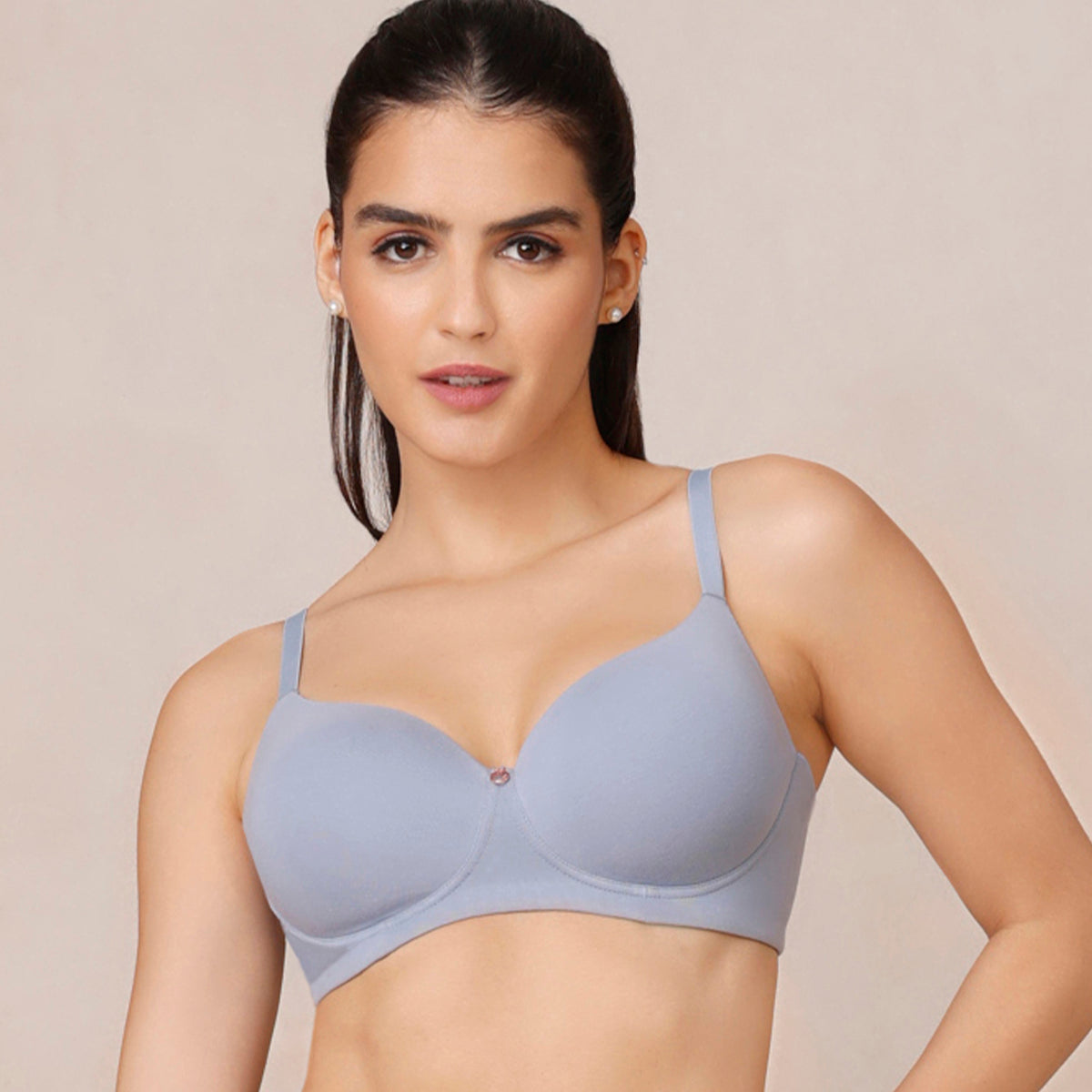 Nykd by Nykaa Cups of Joy Wire-free Shaping Bra-M Blue NYB094