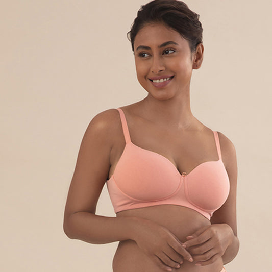 Cups of Joy Wire-free Shaping Bra-Peach NYB094