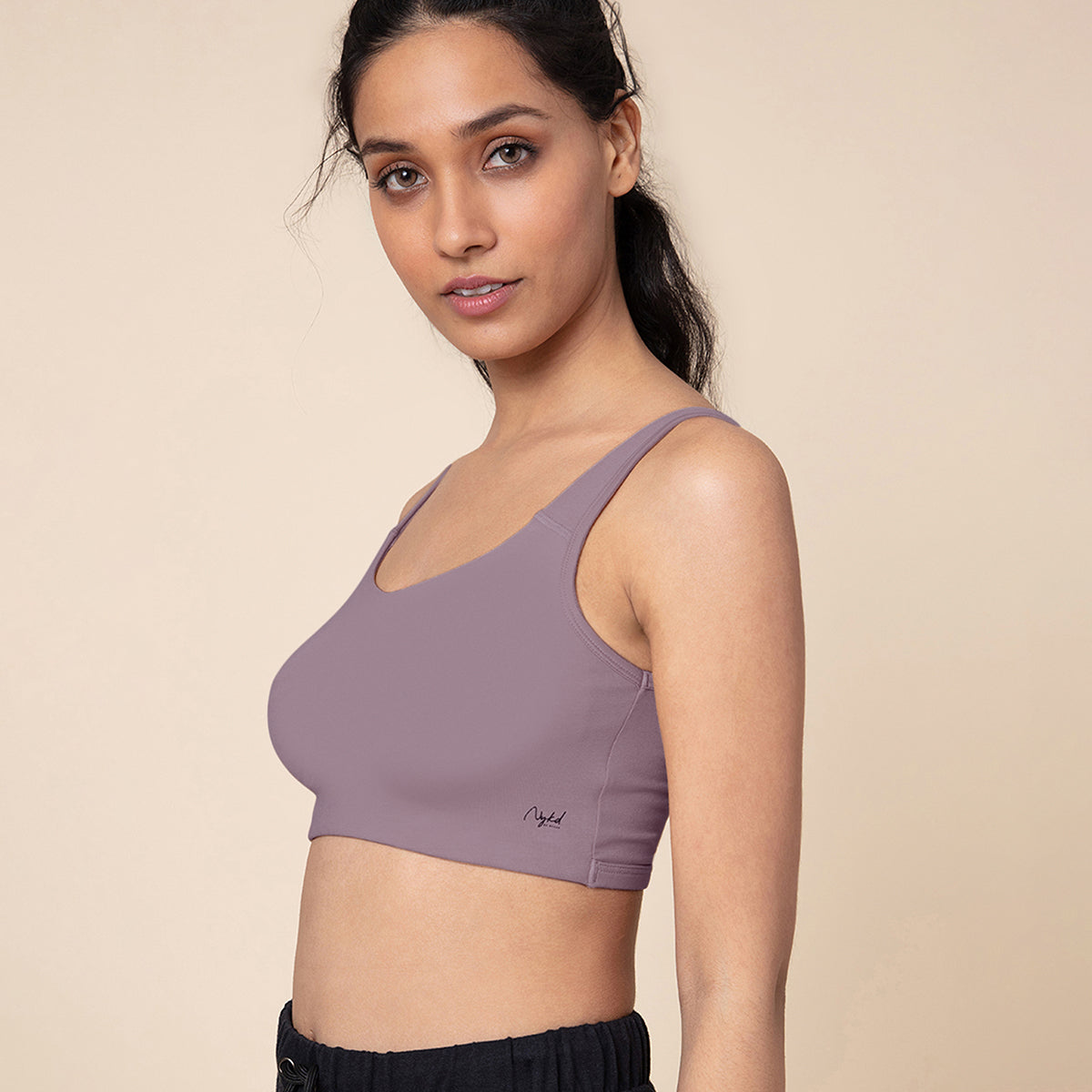 Soft cup easy-peasy slip-on bra with Full coverage - Purple NYB113
