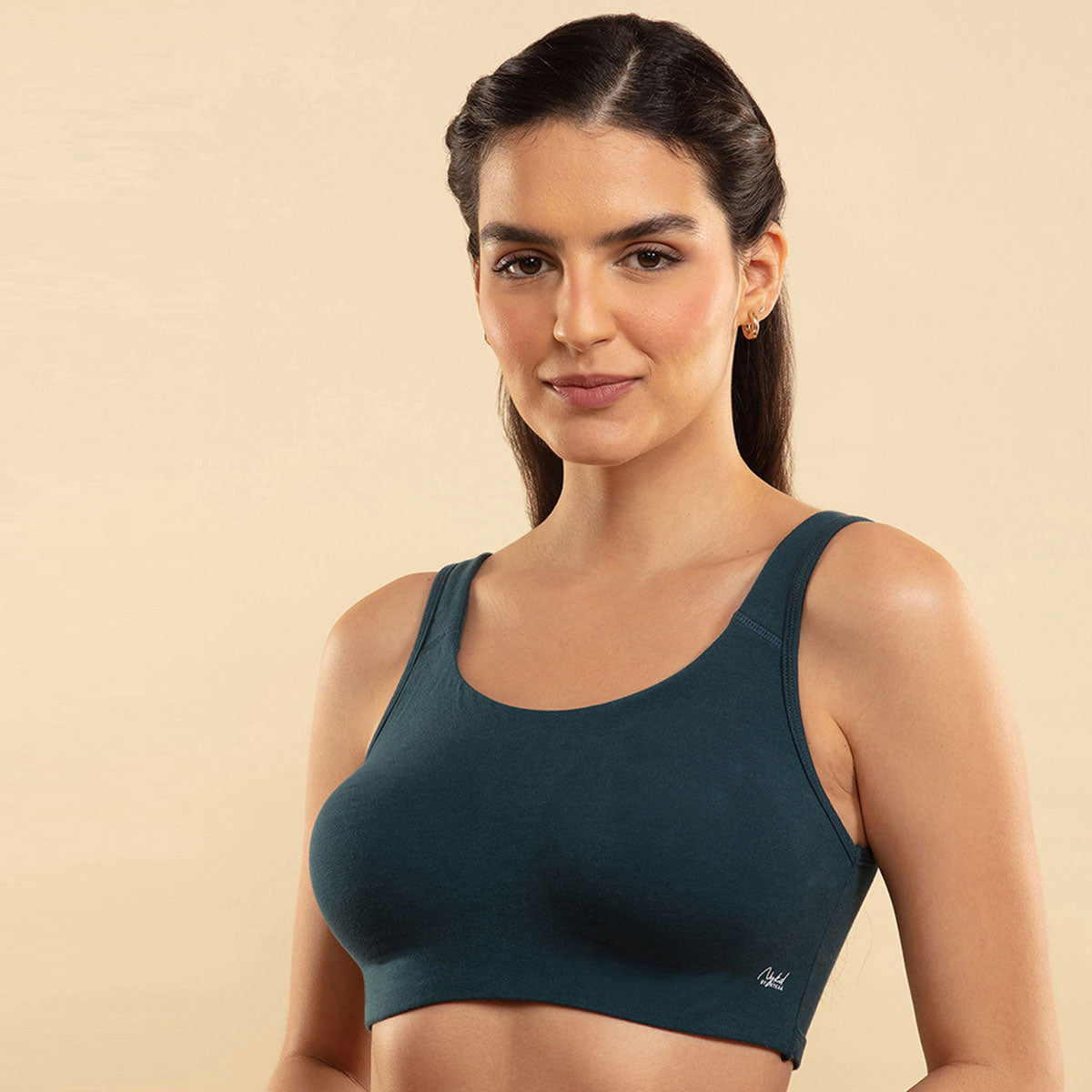 Soft cup easy-peasy slip-on bra with Full coverage -REFLECTING POND-NYB113