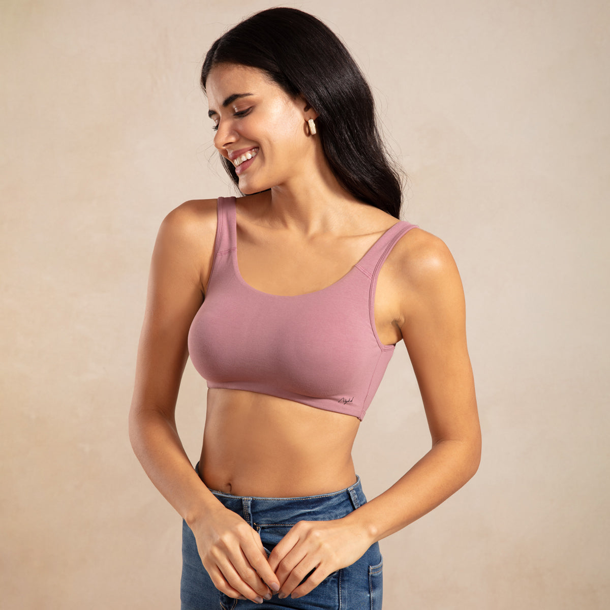 Soft cup easy-peasy slip-on bra with Full coverage - Wistful Mauve NYB113