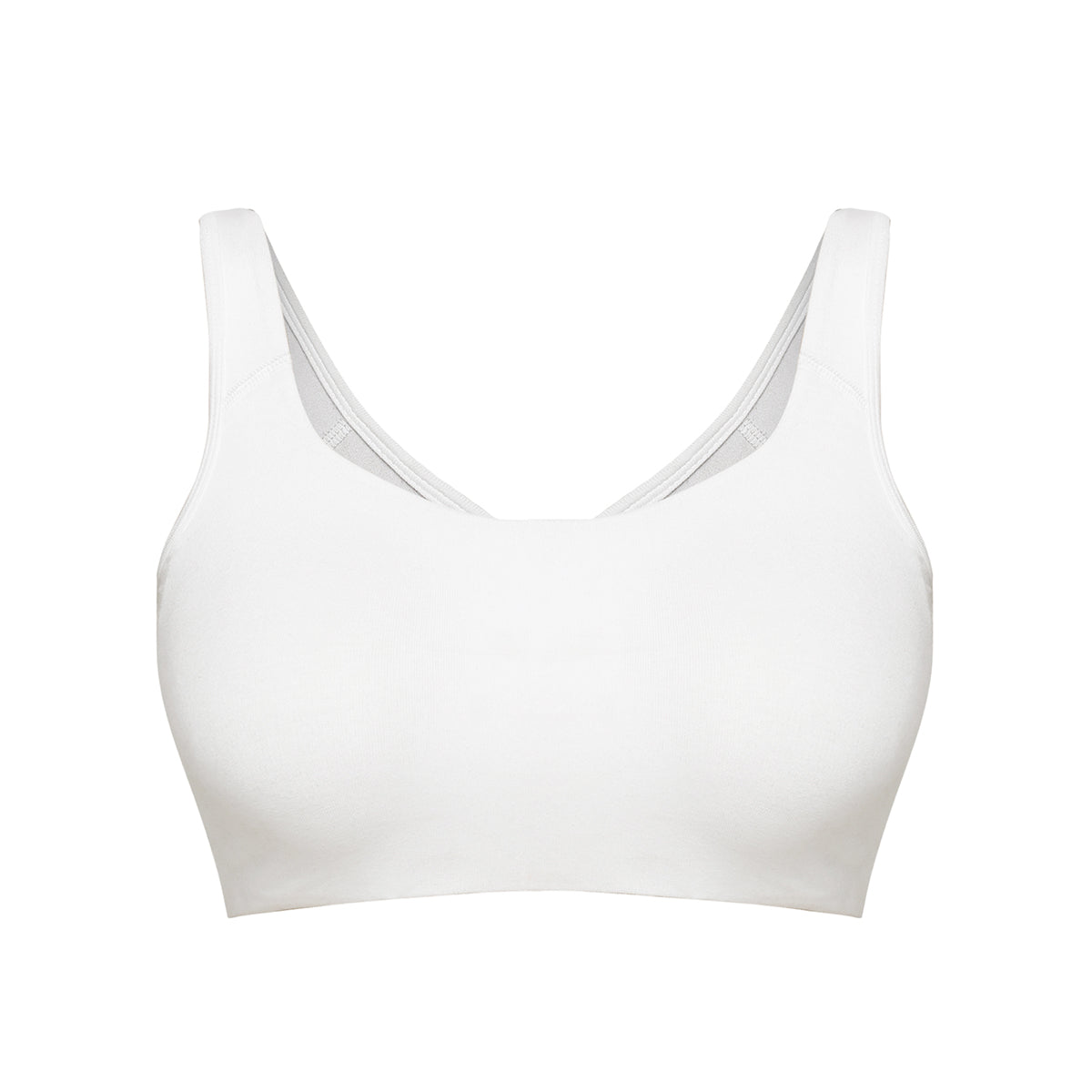 Soft cup easy-peasy slip-on bra with Full coverage  - White NYB113