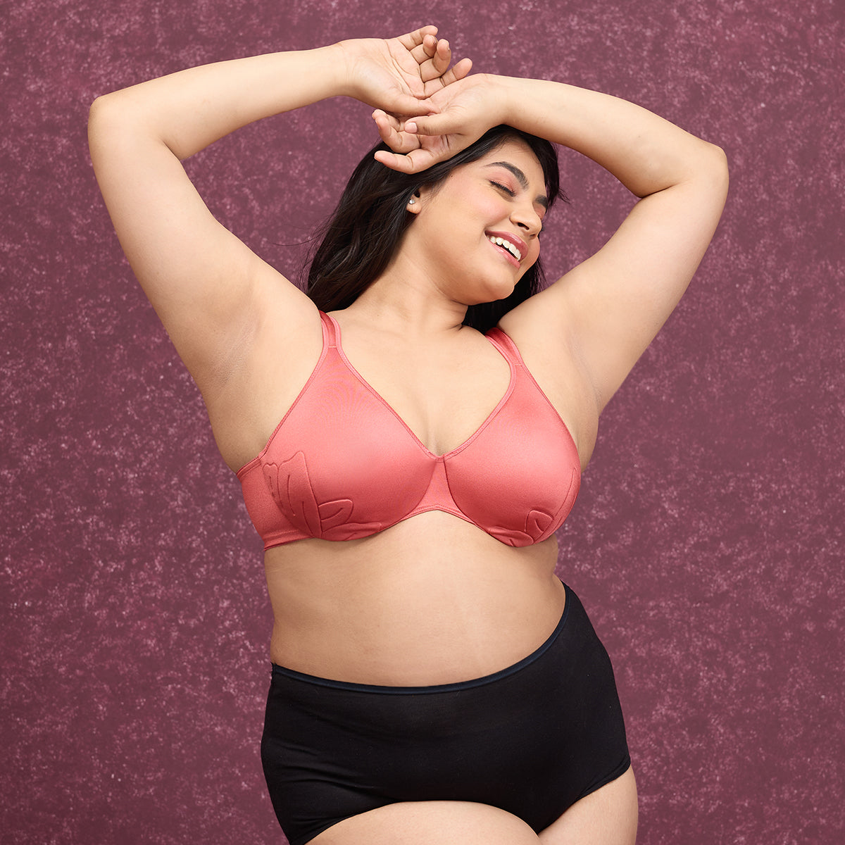 Nykd by Nykaa Anti-Gravity Wired Non Padded Bra - Red NYB243