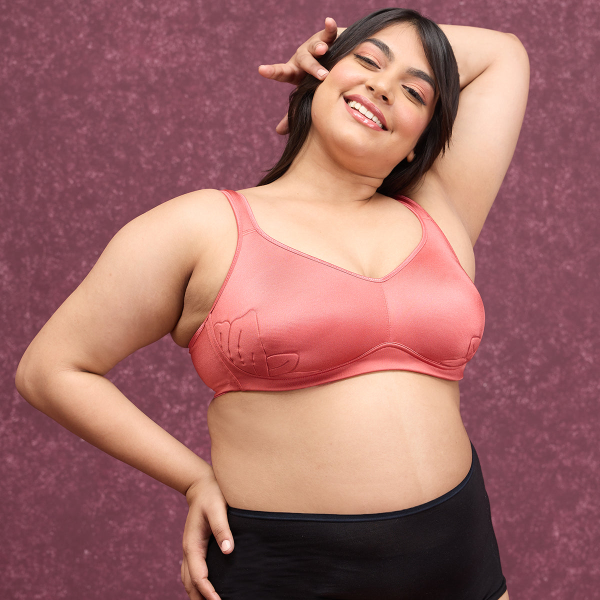 Nykd by Nykaa Anti-Gravity Non Wired Non Padded Bra - Red NYB251