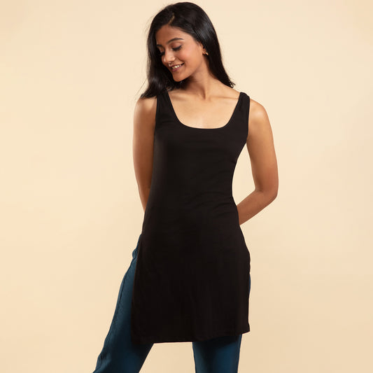 Cotton Kurta Cami -Black NYC006