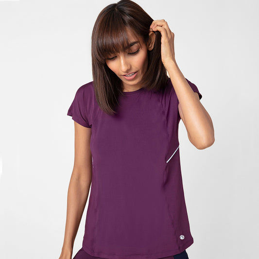 Nykd All Day Reflect-In Sports Tee-NYK004 Potent Purple