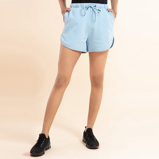 Chill- Pill Cotton Terry Shorts , Nykd All Day-NYK039 Blue Fog