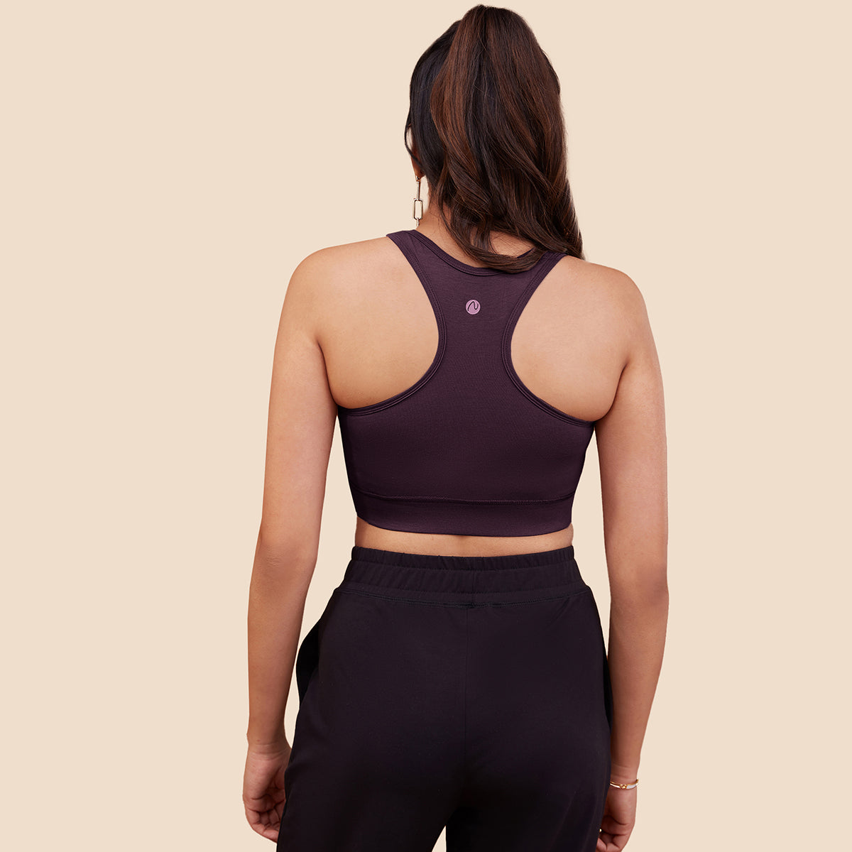 Nykd by Nykaa Nykd All day Essential Cotton Sports Bra - NYK059 Anthracite