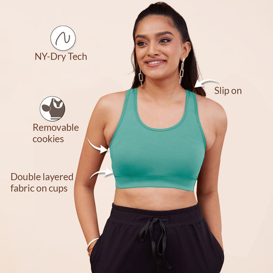 Nykd All Day Seamless Leggings- NYK097 Beetle Green – Nykd by Nykaa
