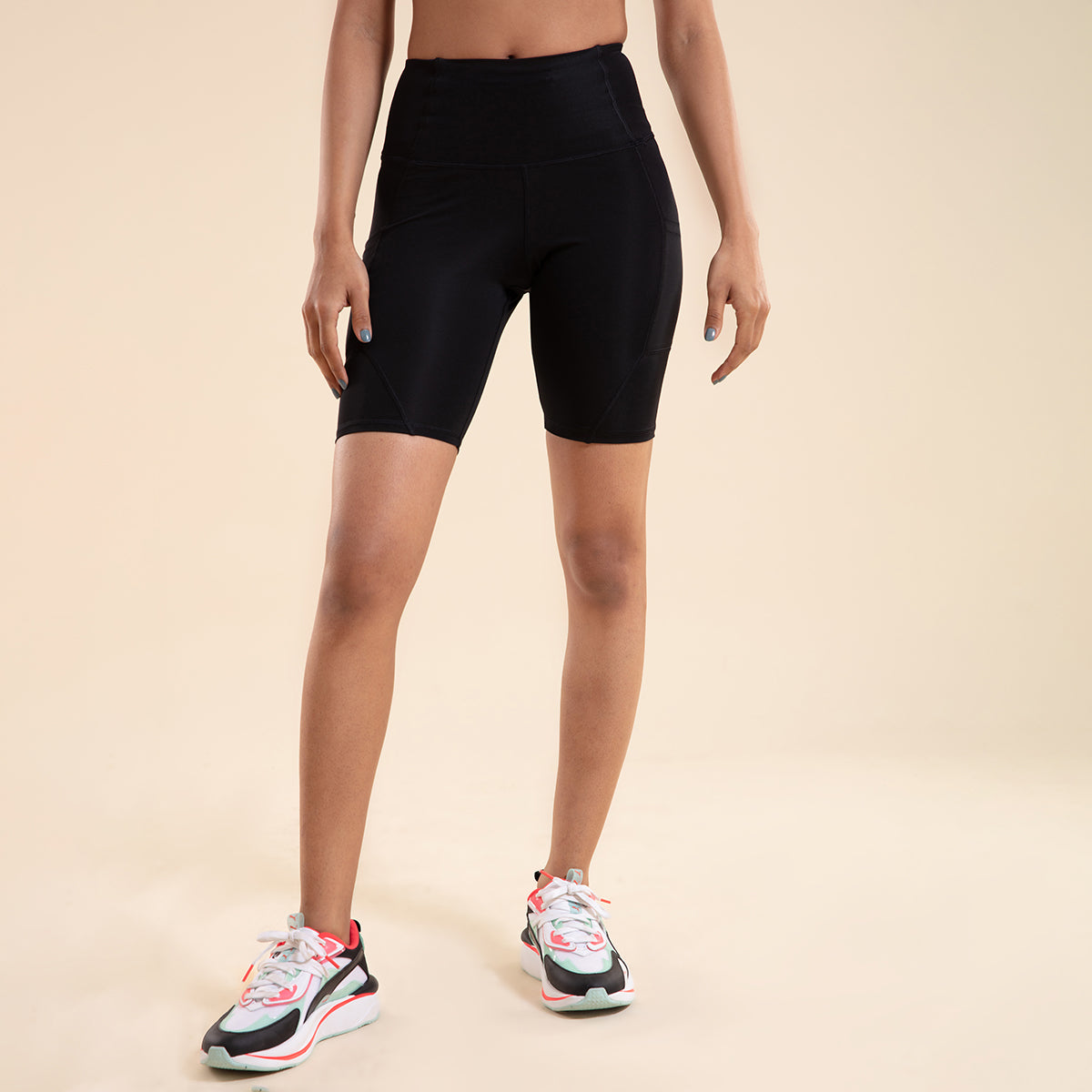 Nykd All Day High waist cycling shorts- NYK113 Anthracite