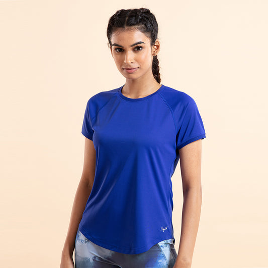 Nykd All Day Active Tee- NYK127 Polo Blue