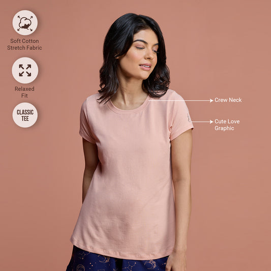 EssentialCotton Tee - NYLE216 - Almost Apricot