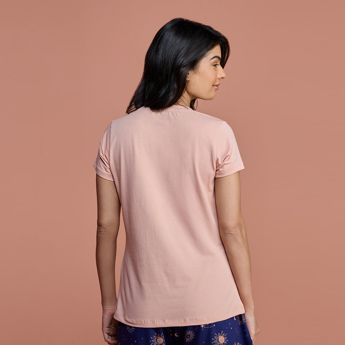 Essential Cotton Tee - NYLE216 - Almost Apricot