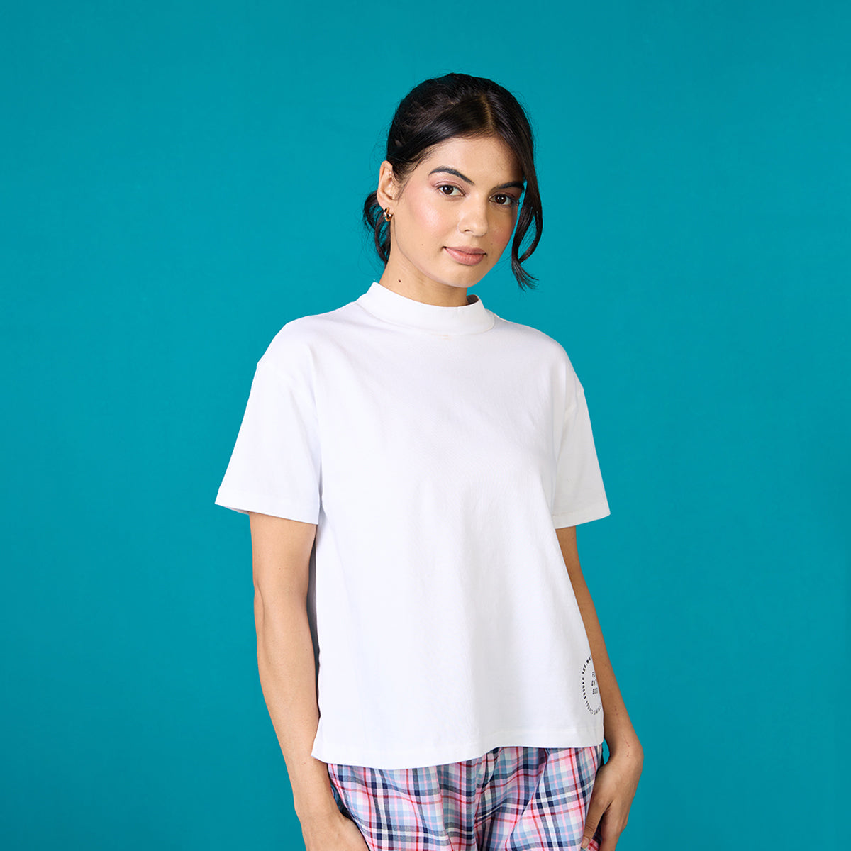 Nykd All Day Iconic Cotton Boxy Tee - NYLE276 - Bright white