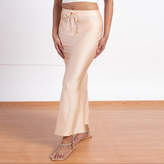 Brown lycra cotton saree shapewear - G3-WSP00021 