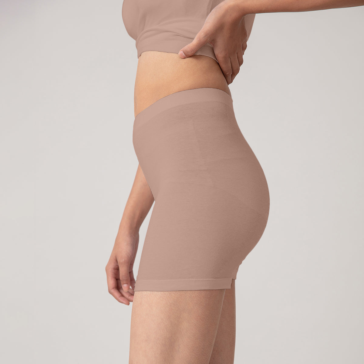 Nykd by Nykaa Stretch cotton cycling shorts - Nude NYP083