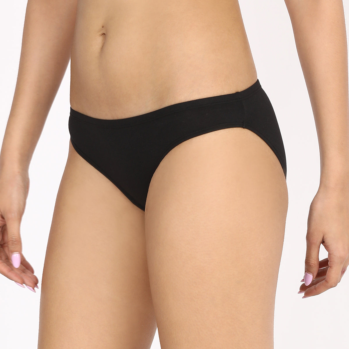 Pack Of 3 Cotton Bikini with Anti odor-NYP112-All Black