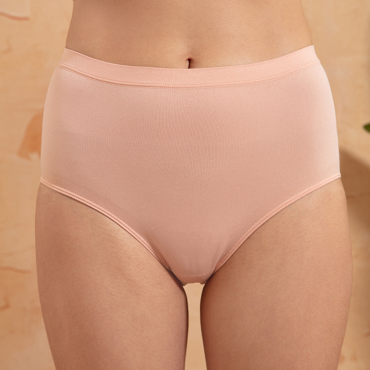 Seamless Full brief  with Full Coverage Panty-NYP130-Nude