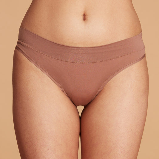 Super 4 Way Stretch Bikini Panty-NYP341-Brown