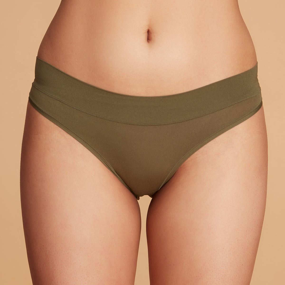 Nykd by Nykaa Super 4 Way Stretch Bikini Panty-NYP341- Olive